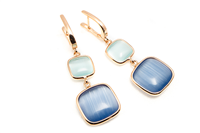 Orecchini Madì Donna Laguna Blu in Argento Quarzo idrotermale 38825